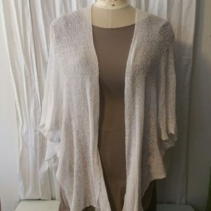 Sheer textured wrap/jacket, one size